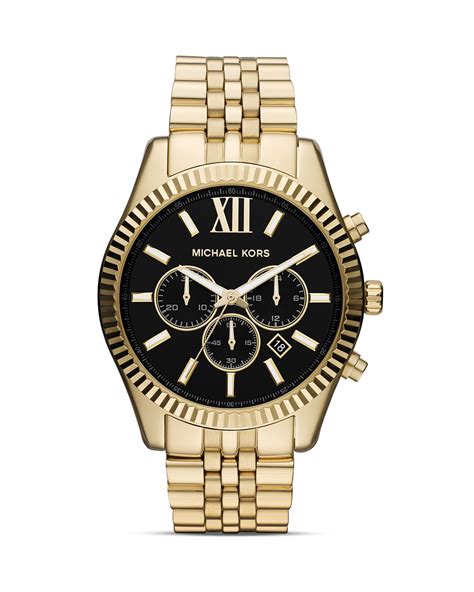 michael kors gold tone watch reviews|Michael Kors lexington chronograph watch.